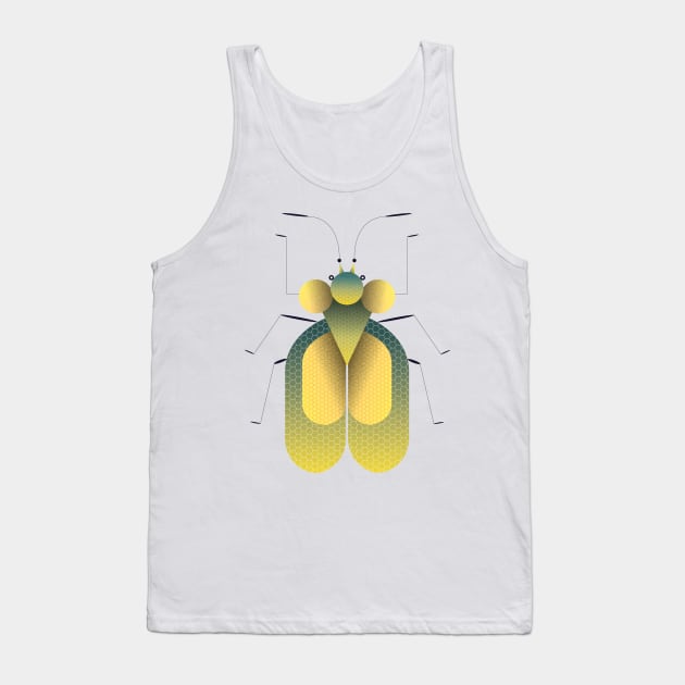 Geometric insect Tank Top by Léo Alexandre